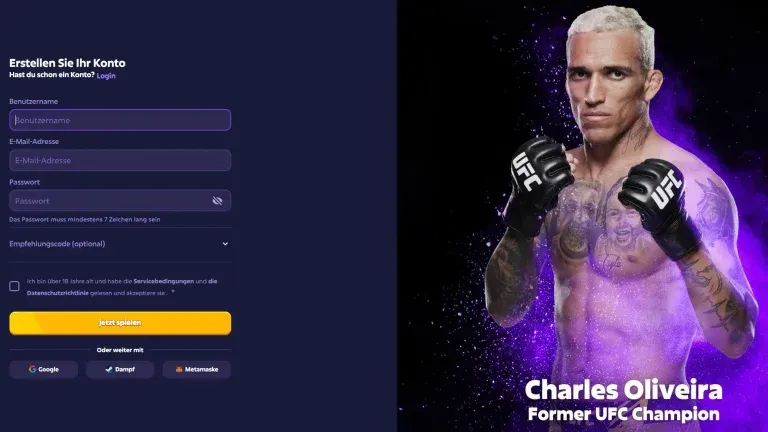Roobet account registration and player login